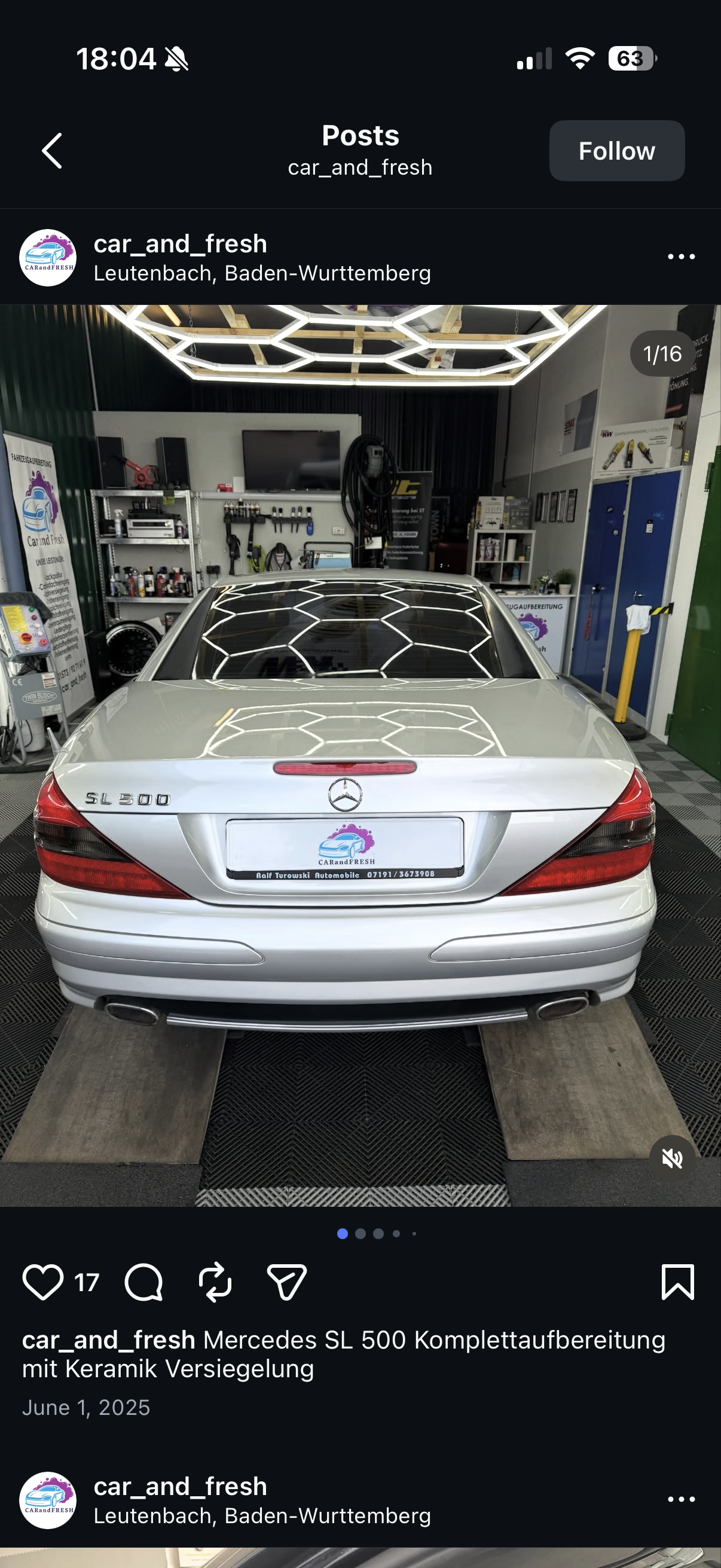 Mercedes SL 500 – Komplettaufbereitung mit Keramikversiegelung bei Car and Fresh