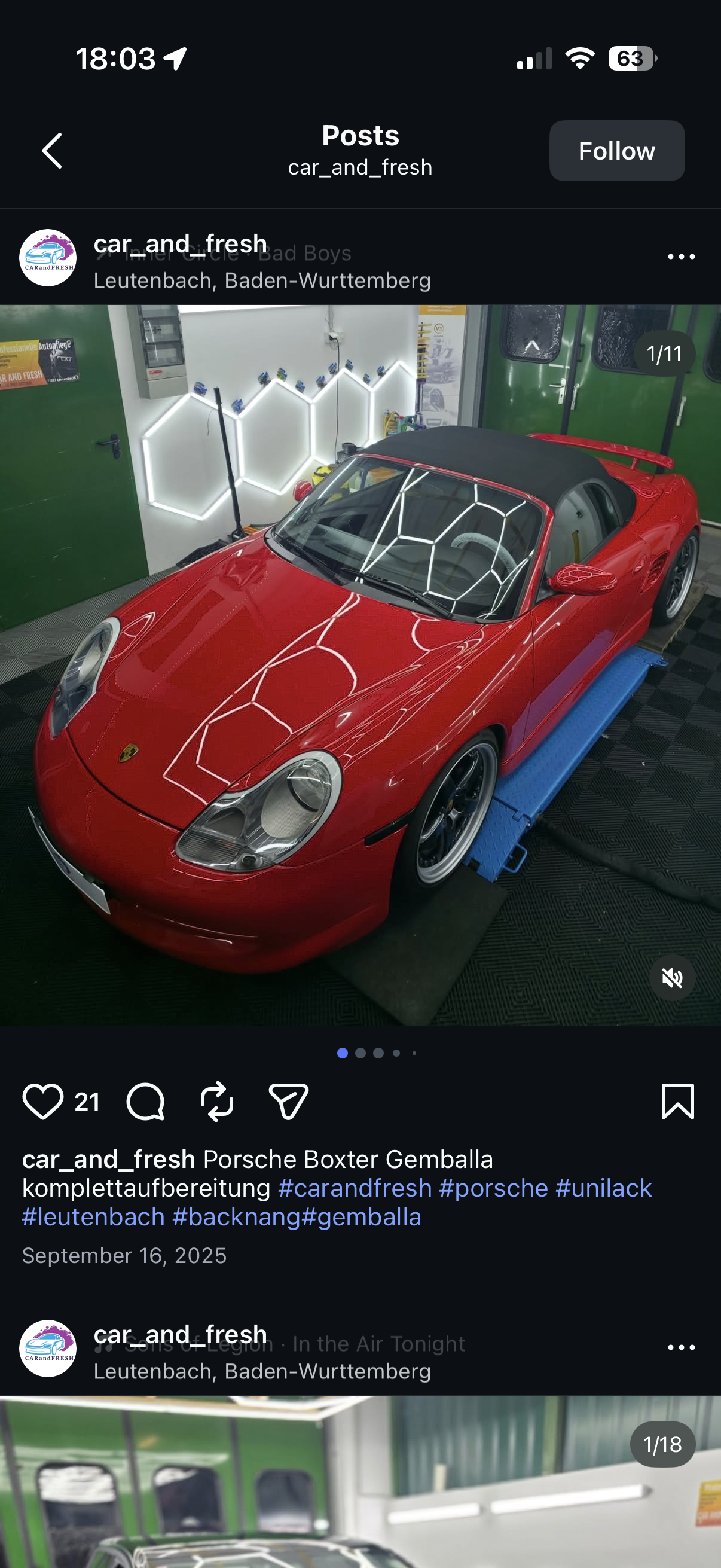 Porsche Boxter Gemballa – Komplettaufbereitung bei Car and Fresh Leutenbach