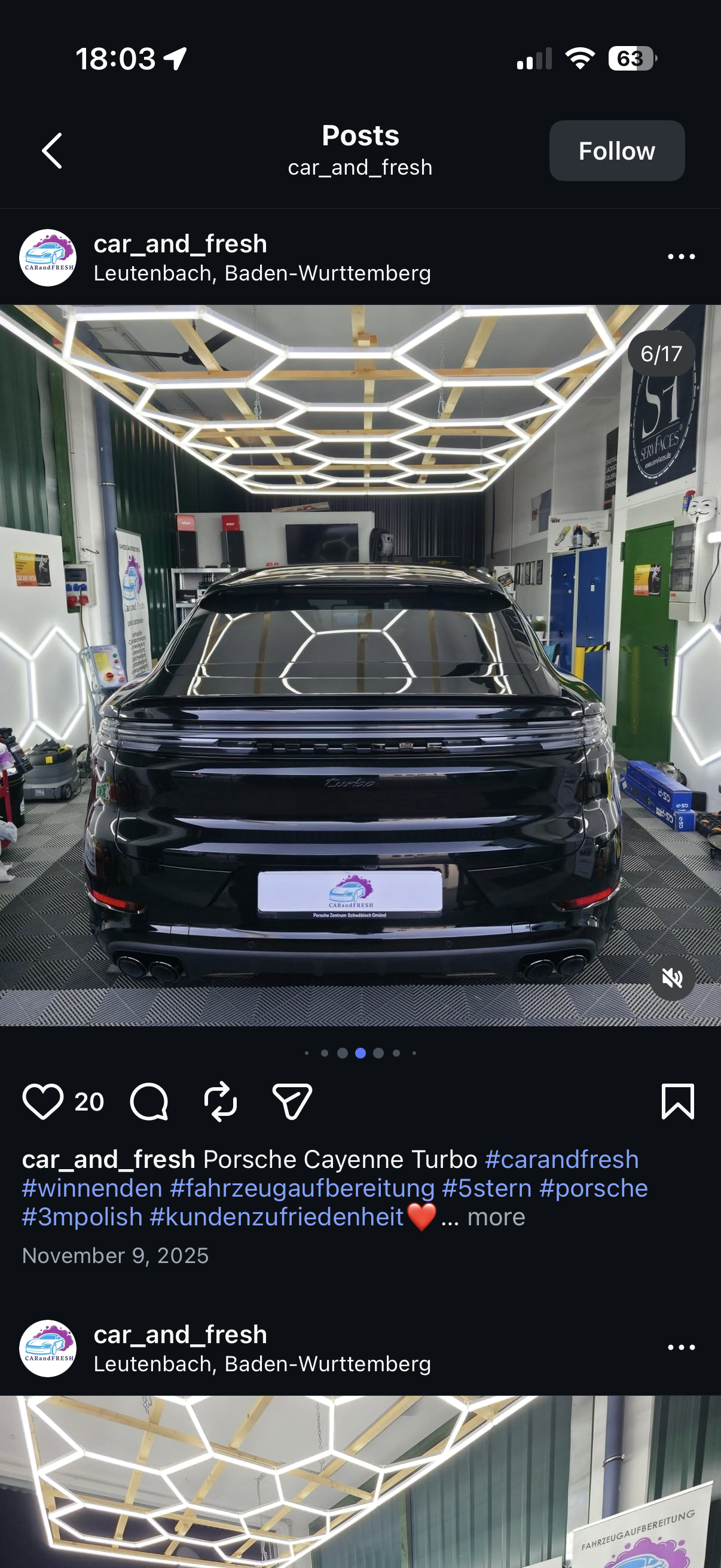 Porsche Cayenne Turbo – Komplettaufbereitung bei Car and Fresh Leutenbach